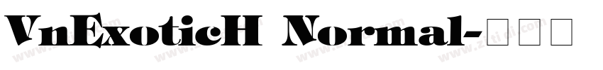 VnExoticH Normal字体转换